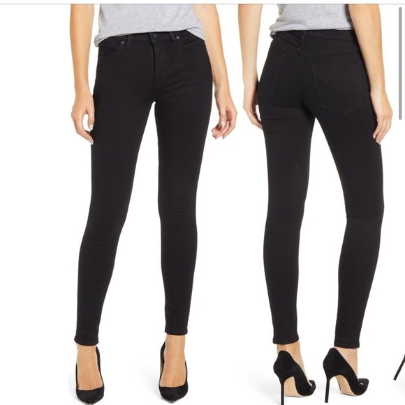 Hudson Jeans Denim - Hudson Nico Super Skinny Black Jeans 27